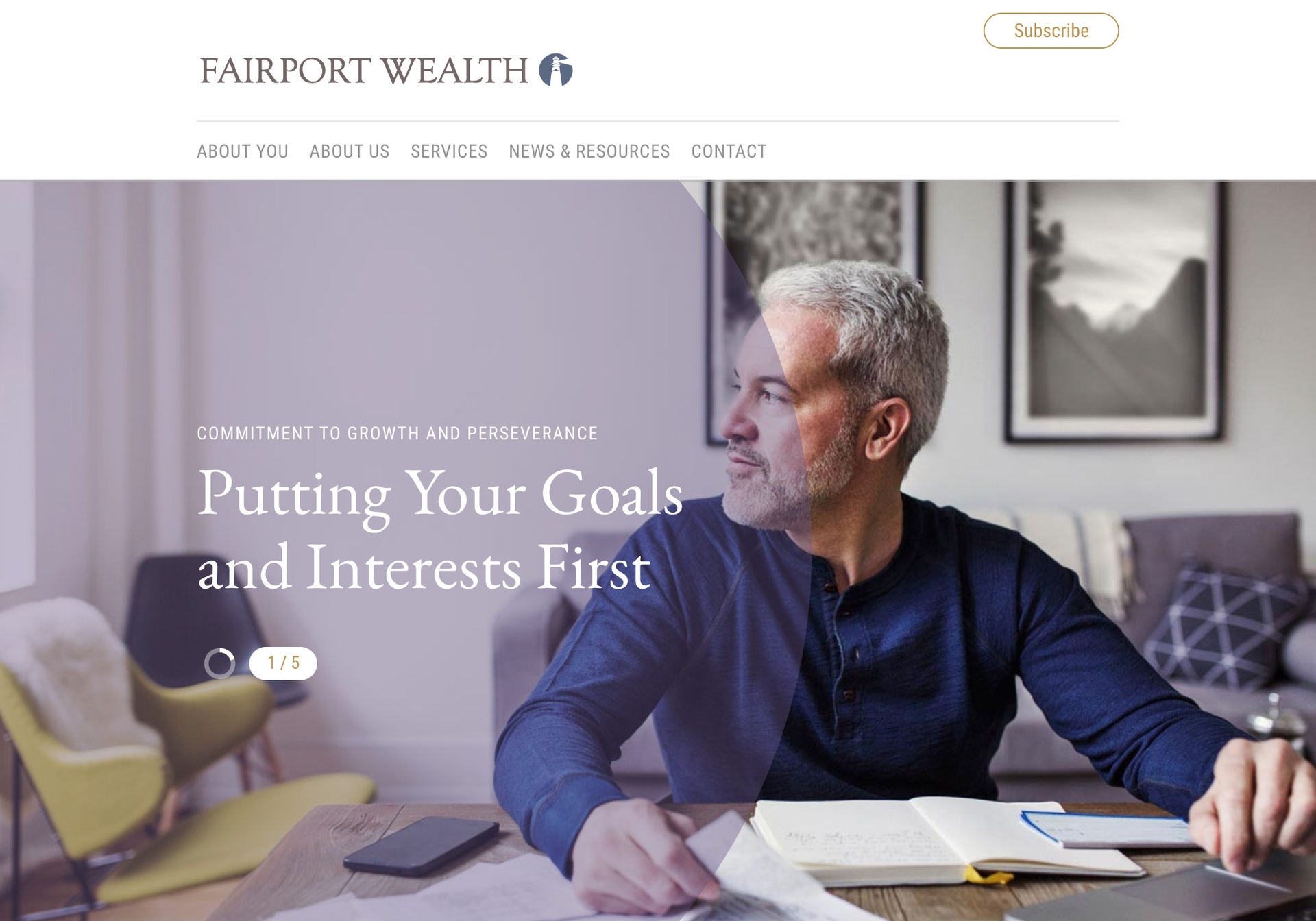 Fairport Wealth website screenshot